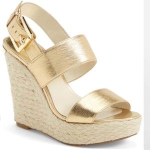 Michael Kors Gold Posey Wedge